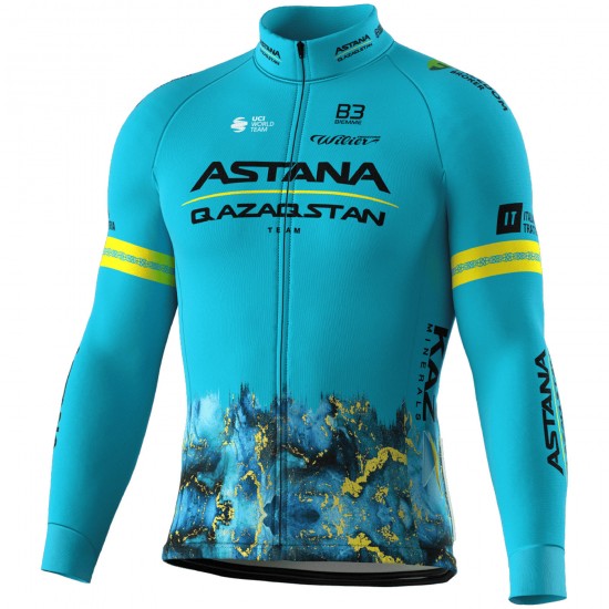 Bekleidung Herren Biemme Astana Qazaqstan 2024 langarm trikot