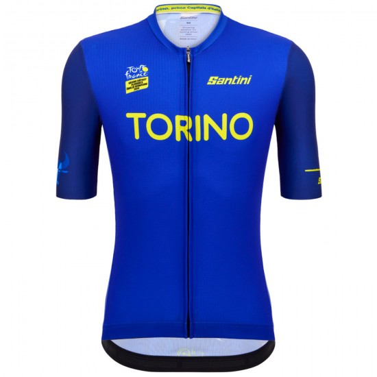 Bekleidung Herren Jersey Santini Tour de France 2024-Turin