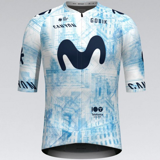 Bekleidung Herren Team Movistar 2024 Infinity La Vuelta trikot