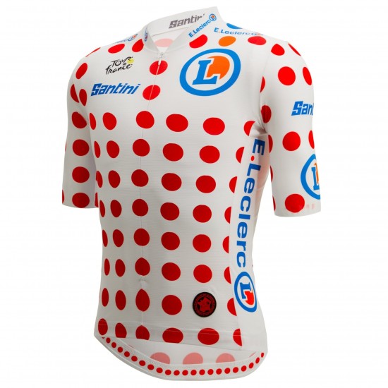 Bekleidung Herren Trikot Santini Punkte Tour de France 2025 Offiziell Bekleidung Herren Trikot Santini Punkte Tour de France 2025 Offiziell