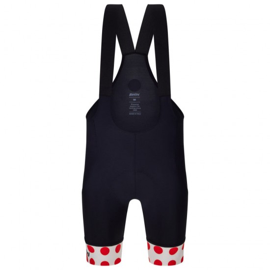 Bekleidung Herren Santini Pois Tour de France tragerhose 2025