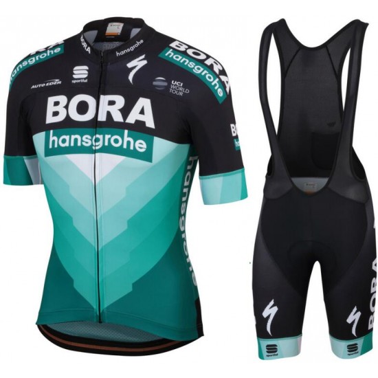 Bora Hansgrohe 2019 Team Fahrradbekleidung Radtrikot Satz Kurzarm+Kurz Trägerhose FRO2C
