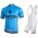 BIANCHI MILANO New Pride blue Fahrradbekleidung Radtrikot Satz Kurzarm+Kurz Trägerhose W3MKO