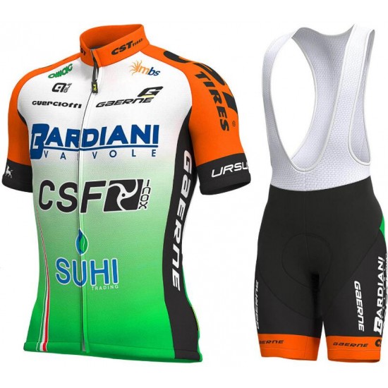 2019 Bardiani Csf Fahrradbekleidung Radtrikot Satz Kurzarm+Kurz Trägerhose A8PNY