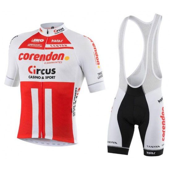 Corendon Circus 2019 Fahrradbekleidung Radtrikot Satz Kurzarm+Kurz Trägerhose CUNPC