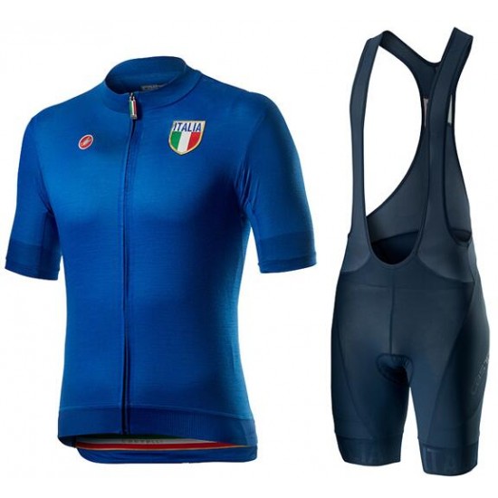 2020 Italien NATIONALMANNSCHAFT Fahrradbekleidung Radtrikot Kurzarm+Trägerhose kurz