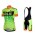 2015 ALE Fahrradbekleidung Satz Fahrradtrikot Kurzarm Trikot und Kurz Radhose grün oranje Dame 0BANE