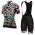 ALE PRR FLOWERS Damen weiß Radbekleidung Radtrikot Kurzarm+Kurz Trägerhose PMJ4R
