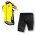2016 ASSOS Fahrradbekleidung Radtrikot Kurzarm+Kurz Radhose gelb UGOOU