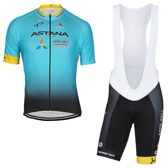 2017 Astana Fahrradbekleidung Radteamtrikot Kurzarm+Kurz Radhose Kaufen DAQ7K