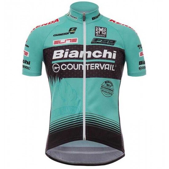 2017 Bianchi Countervail Fahrradbekleidung Radteamtrikot Kurzarm+Kurz Radhose Kaufen MLBVS