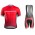 2016 Bontrager Fahrradbekleidung Radteamtrikot Kurzarm+Kurz Radhose Kaufen Rot Schwarz AJTCL