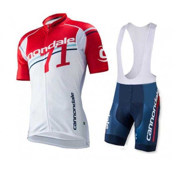 2016 Cannondale Rot weiß Fahrradbekleidung Radteamtrikot Kurzarm+Kurz Radhose Kaufen KZ4YQ