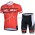 2015 Castelli Fahrradbekleidung Radtrikot Satz Kurzarm+Kurz Radhose Rot PS5GU