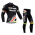 2014 Cinelli Fahrradbekleidung Radtrikot Satz Langarm und Lange Radhose Schwarz 3WQI8