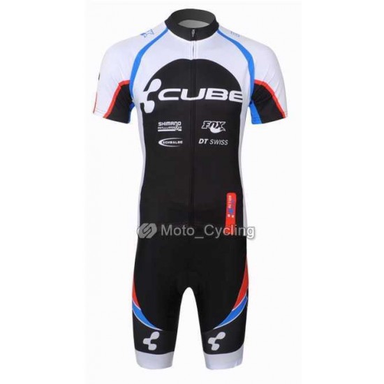 2013 Cube Radbekleidung Radtrikot Kurzarm und Fahrradhosen Kurzje weiß Schwarz LNBS3