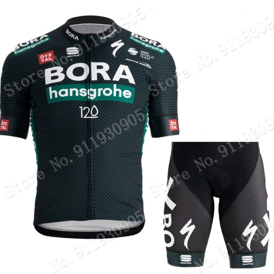 Bora Hansgrohe Tour De France Pro Team 2021 Fahrradbekleidung Radteamtrikot Kurzarm+Kurz Radhose SetB01