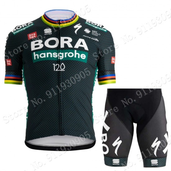 Bora Hansgrohe Champion Tour De France Pro Team 2021 Fahrradbekleidung Radteamtrikot Kurzarm+Kurz Radhose iuImmx