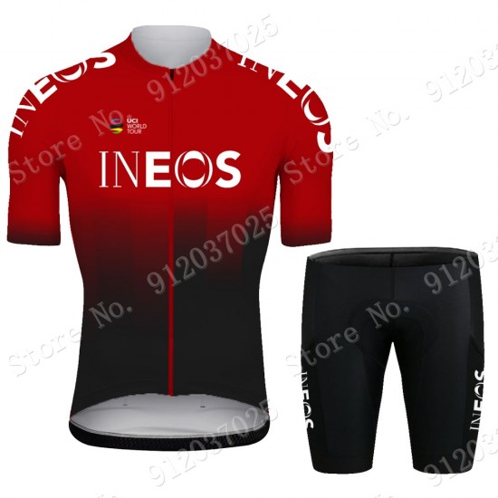 Rot New Ineos Grenadier 2021 Team Fahrradbekleidung Radteamtrikot Kurzarm+Kurz Radhose 5GjQYo