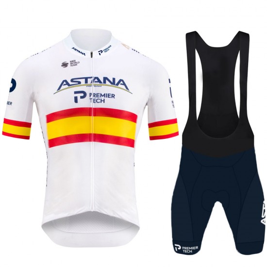 Spanish Astana Pro 2021 Team Fahrradbekleidung Radtrikot+Radsport Kurz Trägerhose jsZdBO