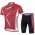 2014 Fox Bike Teams Radbekleidung Radtrikot Kurzarm und Fahrradhosen Kurz Rot XUYG1