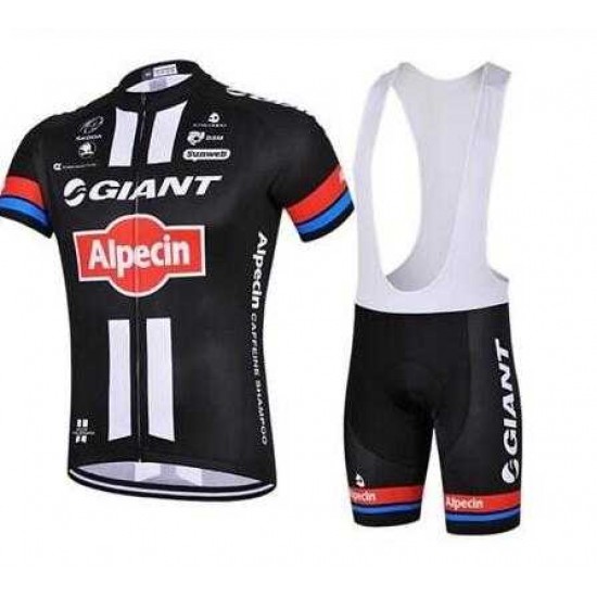 2015 Giant Fahrradbekleidung Radteamtrikot Kurzarm+Kurz Radhose Kaufen Schwarz ACGXO
