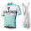 Bianchi Milano Attone white Fahrradbekleidung Satz Fahrradtrikot Kurzarm Trikot und Kurz Trägerhose A8IH9