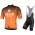 Bianchi Milano Conca orange Fahrradbekleidung Satz Fahrradtrikot Kurzarm Trikot und Kurz Trägerhose 3IA26