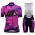 Cipollini Prestige Damen Camo violet Fahrradbekleidung Radtrikot Satz Kurzarm+Kurz Trägerhose FJK3P