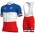 Groupama Fdj French Champion 2018 Fahrradbekleidung Radtrikot Satz Kurzarm+Kurz Trägerhose XFQ5M