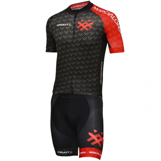 Craft Marcialonga Cycling 2018 Fahrradbekleidung Radtrikot Satz Kurzarm+Kurz Trägerhose XPJ14