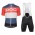 POC Essential prismane multi red Fahrradbekleidung Satz Fahrradtrikot Kurzarm Trikot und Kurz Trägerhose ELN7R