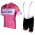 Quick-Step Floors 2018 Tour Special Edition roze Fahrradbekleidung Radtrikot Satz Kurzarm+Kurz Trägerhose 4LEA1