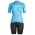 BONTRAGER Anara blau Damen Fahrradbekleidung Radteamtrikot Kurzarm+Kurz Radhose FH5MJ