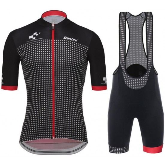Tour de Suisse Helvetia 2018 Fahrradbekleidung Radtrikot Satz Kurzarm+Kurz Trägerhose 8Y73T