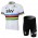 2013 Teams Sky UCI Radbekleidung Radtrikot Kurzarm und Fahrradhosen Kurzje weiß Schwarz 5H6L6