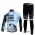 Saxo Bank Sungard Pro Team Fahrradbekleidung Radtrikot Langarm+Lang Trägerhose weiß Schwarz 8BVNU