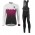 2016-2017 Nalini Fahrradbekleidung Radtrikot Langarm+Lang Trägerhose purper Schwarz weiß Damen 4S49T