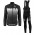 2016-2017 Nalini Fahrradbekleidung Radtrikot Langarm+Lang Trägerhose Schwarz 4BPEH