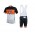 2015 Sportful weiß Schwarz orange Fahrradbekleidung Radteamtrikot Kurzarm+Kurz Radhose Kaufen 27FZQ