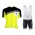2015 WILIER gelb weiß Schwarz Fahrradbekleidung Radteamtrikot Kurzarm+Kurz Radhose Kaufen 923O7