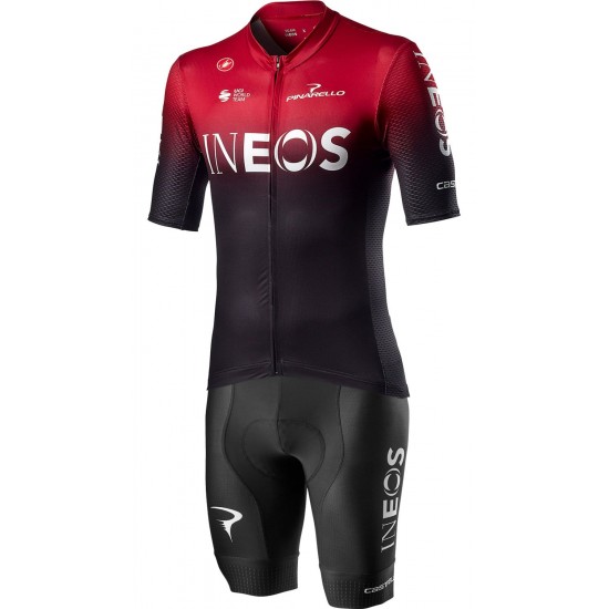 TEAM INEOS 2020 Fahrradbekleidung Set Competizione Radtrikot kurzarm+Competizione Radhose kurz