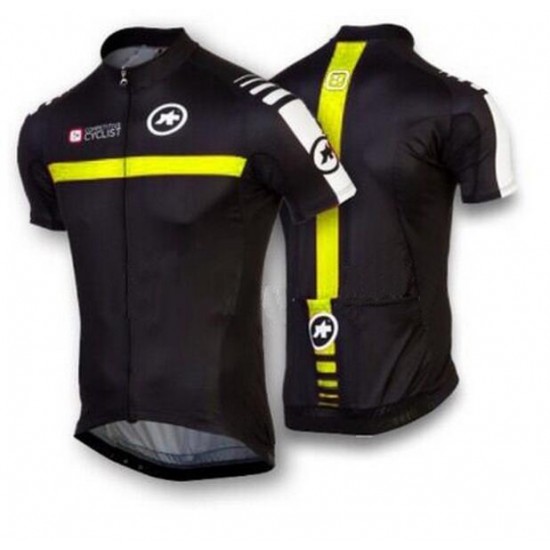 2016 ASSOS Fahrradbekleidung Radtrikot Schwarz gelb BPHDP