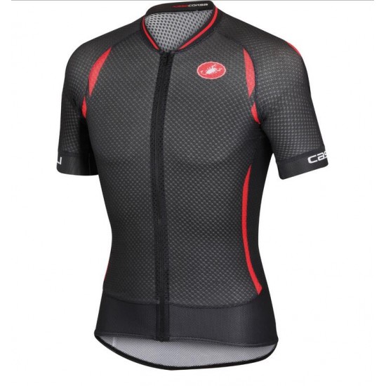 2016 Castelli Klimmers 2.0 Radtrikot Kurzarm Sprot Schwarz Rot F5MN7