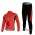 Ferrari Colnago Pro Team Fahrradbekleidung Set Langarmtrikot+Lange Radhose Rot 8FEVZ