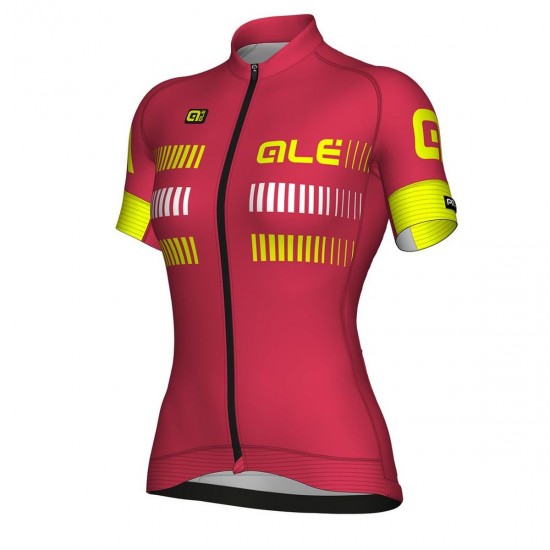 Damen Ale Graphics PRR Strada-roze Fahrradbekleidung Radtrikot C267E