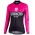 BIANCHI MILANO TERMENO Damen Schwarz/pink Fahrradbekleidung Radtrikot Langarm AUZMN