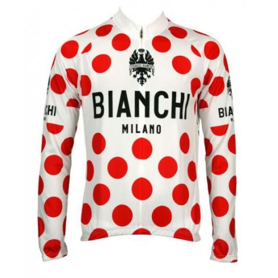 BIANCHI MILANO LEGGENDA climbers tricot Fahrradbekleidung Radtrikot Langarm 48DRC