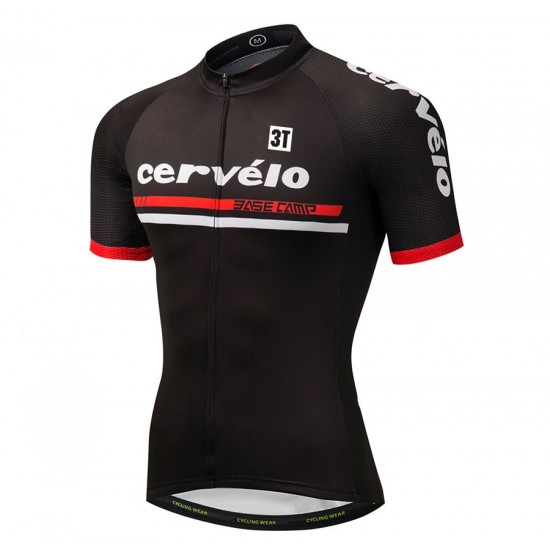 2018 Cervelo 3T Schwarz Fahrradbekleidung Radtrikot 0FNZ5