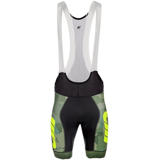 Cipollini Prestige Camo grün gelb Kurz Trägerhose DG6J1